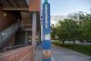 An emergency blue light phone on the University of Arizona Health Sciences campus in Tucson.
